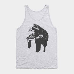 Raccoon Disc Jockey Tank Top